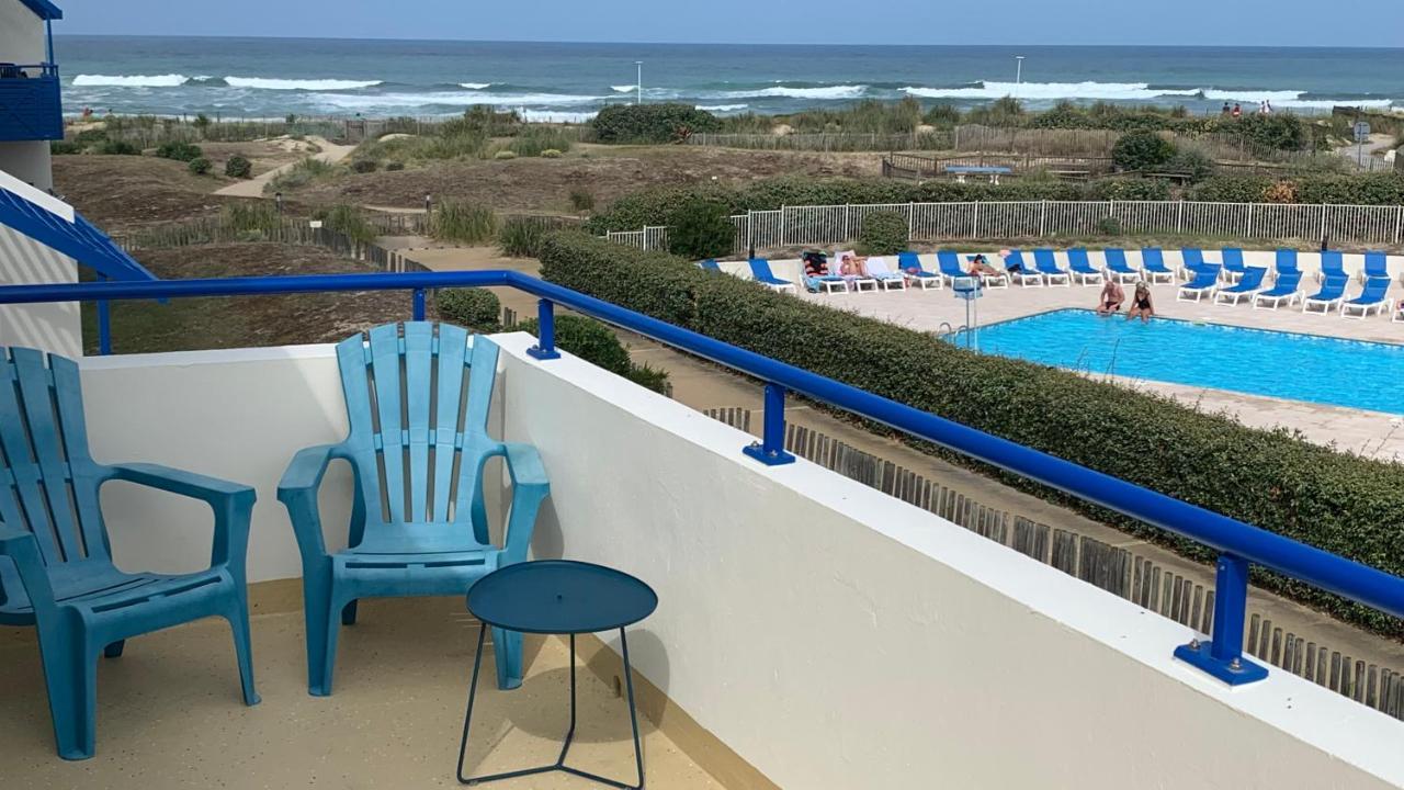 Bleu Marine Vue Ocean, 2 Chambres, Terrasse 30M2, Parking Privatif Et Piscine En Ete Lacanau Exterior photo